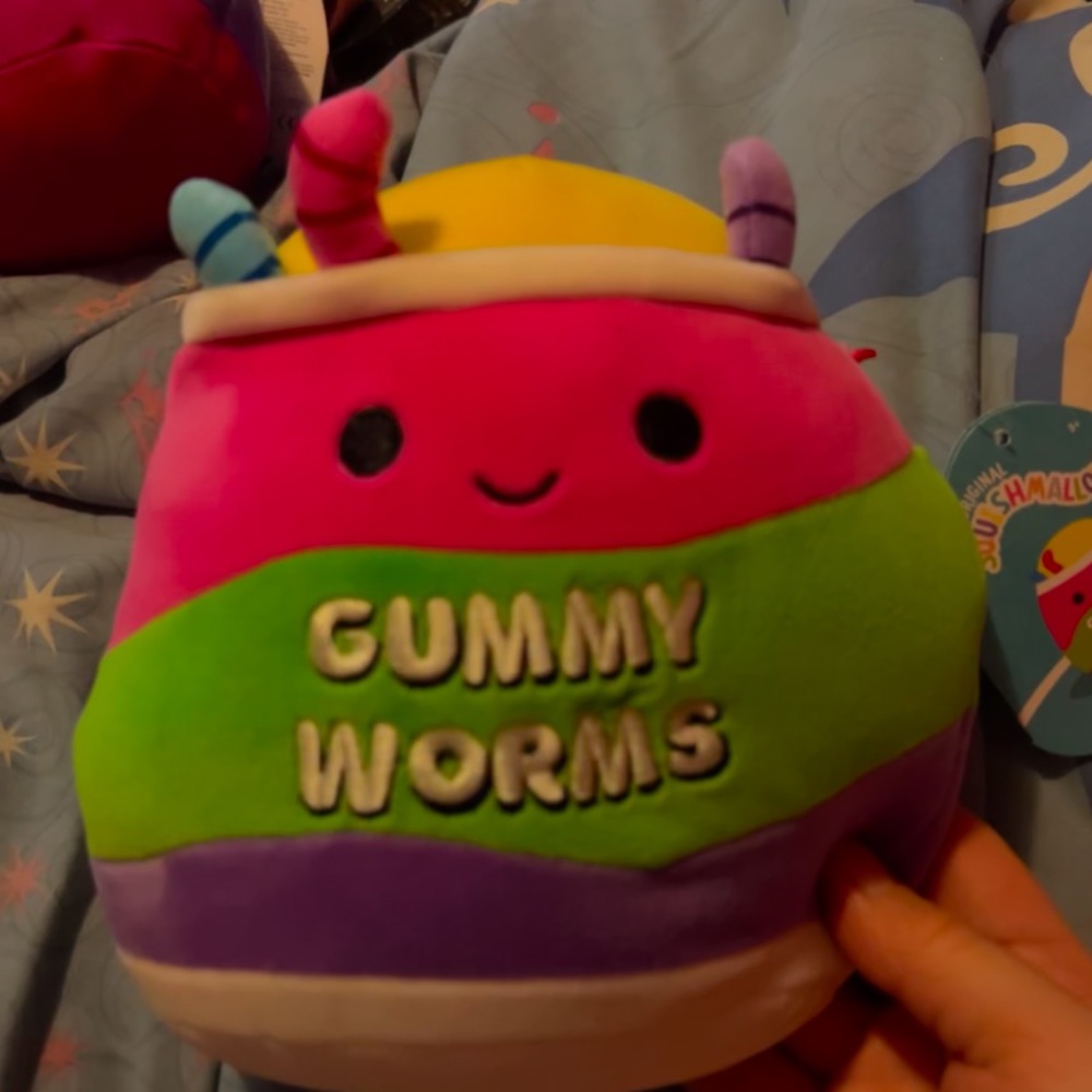 gummy worms squishmallow
